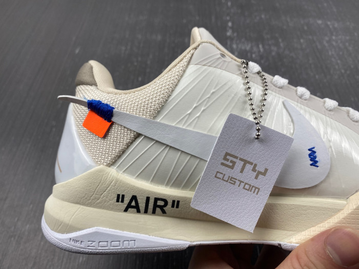 nike kobe 5 protro undefeated rice white db4796-101