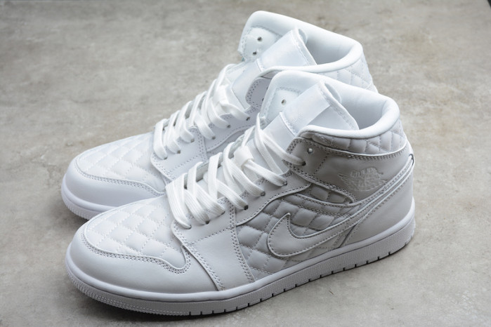 air jordan 1 mid quilted white (w) db6078-100