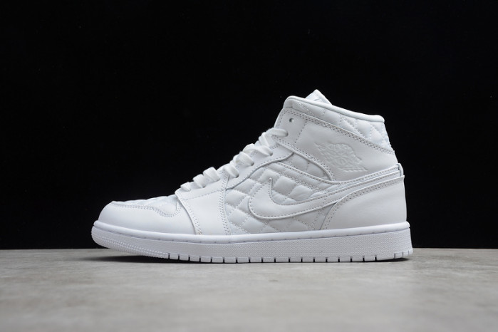 air jordan 1 mid quilted white (w) db6078-100