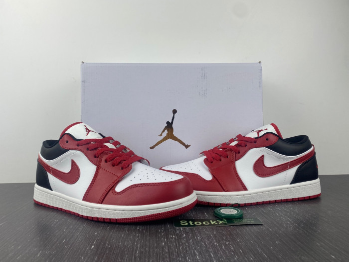 air jordan 1 low reverse black toe dc0774-160