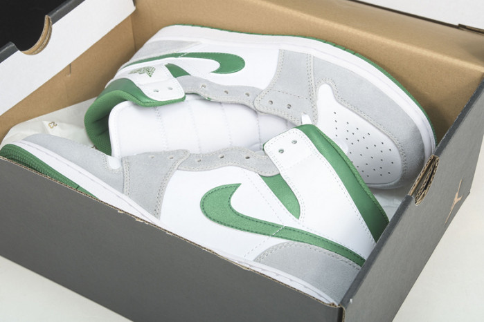 air jordan 1 mid grey green dc7294-103