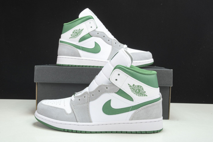 air jordan 1 mid grey green dc7294-103