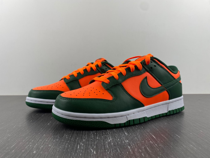 nike dunk low “miami hurricanes” dd1391-300