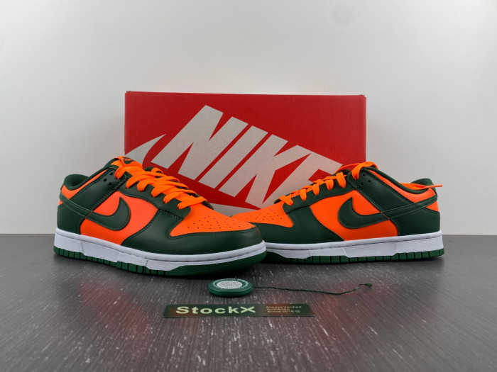 nike dunk low “miami hurricanes” dd1391-300