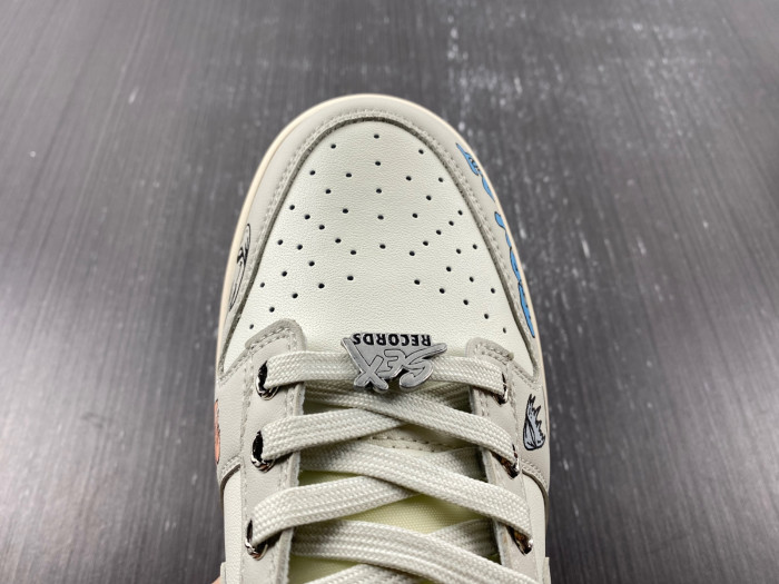 nike dunk low chrome hearts dd1503-107.