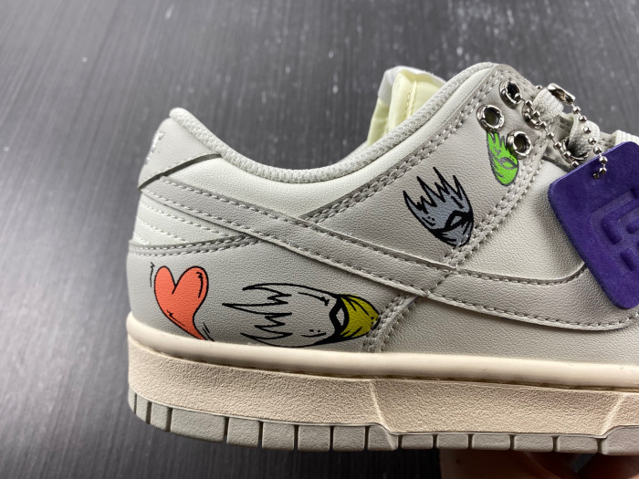 nike dunk low chrome hearts dd1503-107.