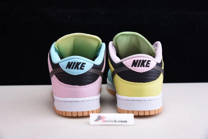 nike dunk low le oil green multi camo dh0957-001