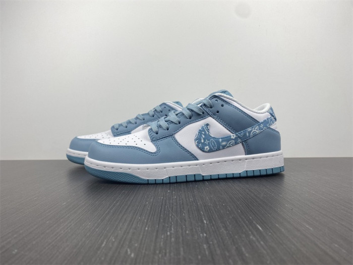 nike dunk low blue paisley (w) dh4401-101