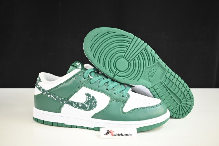 nike dunk low essential paisley pack green (w) dh4401-102