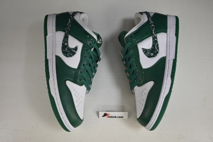 nike dunk low essential paisley pack green (w) dh4401-102