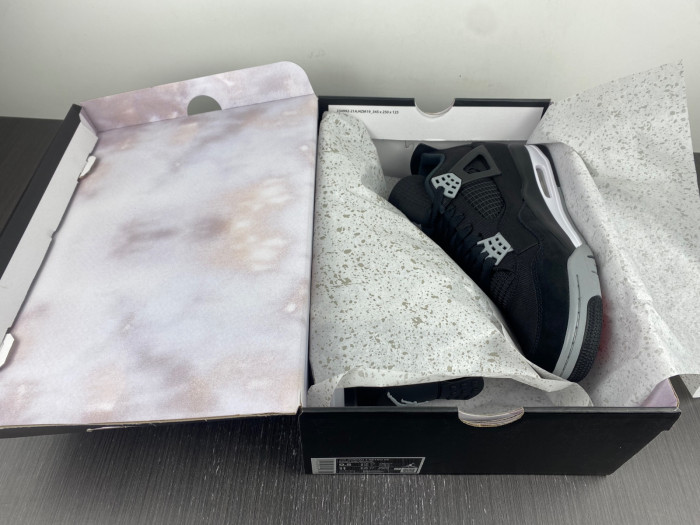 air jordan 4 “black canvas” dh7138-006