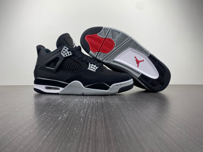 air jordan 4 “black canvas” dh7138-006