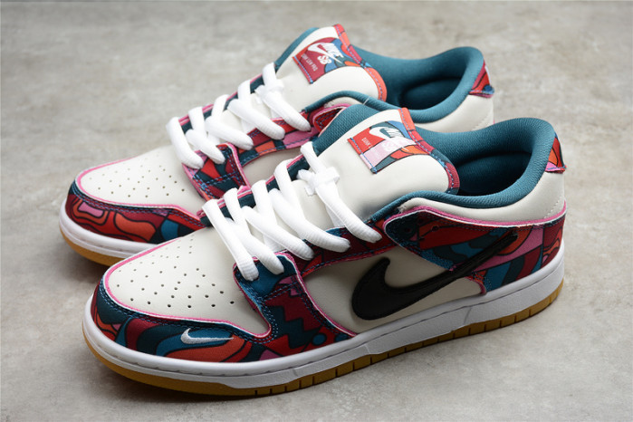 nike sb dunk low pro parra abstract art (2021) dh7695-600