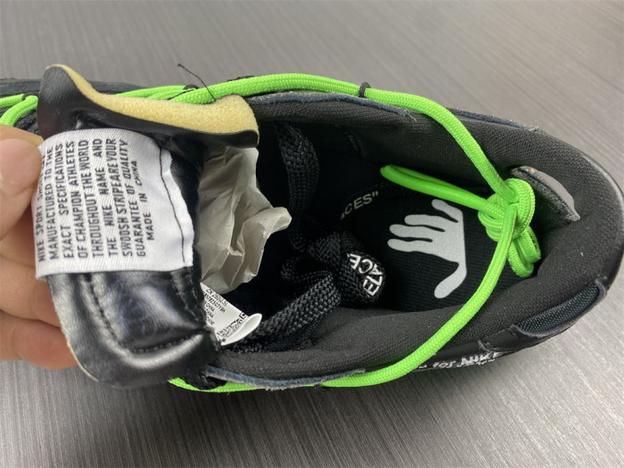 of x nike blazer low black/black-green dh7863-001