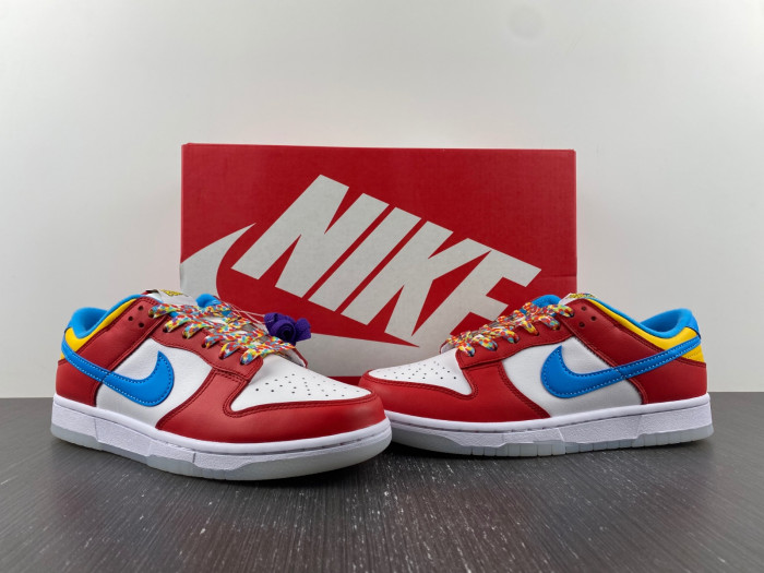 nike dunk low qs lebron james fruity pebbles dh8009-600