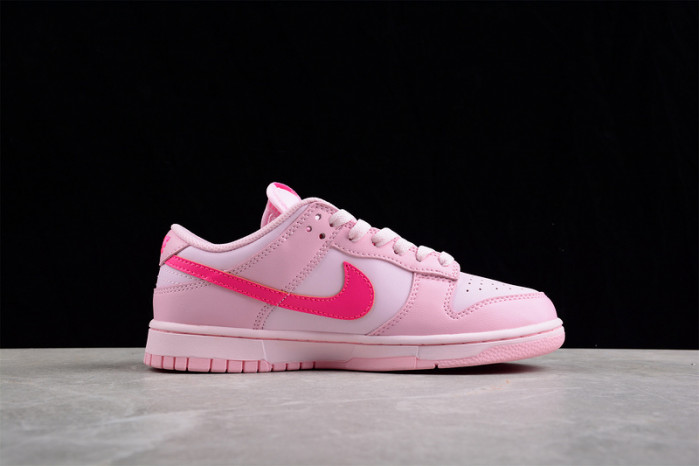 nike dunk low triple pink (gs) dh9765-600