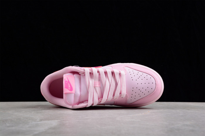 nike dunk low triple pink (gs) dh9765-600