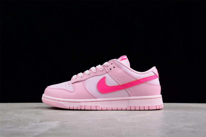 nike dunk low triple pink (gs) dh9765-600