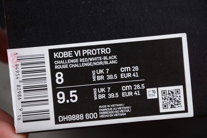 nike kobe 6 asg west challenge red dh9888-600