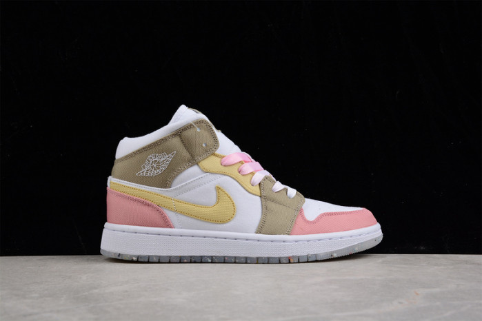 air jordan 1 mid se pastel vivid green grind dj0338-100