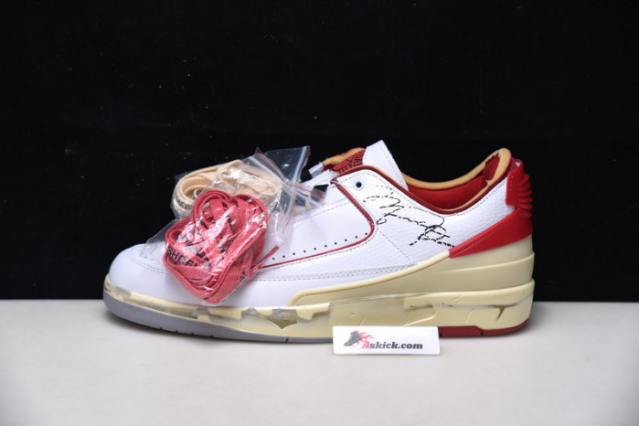 of x air jordan 2 retro low sp white red dj4375-106