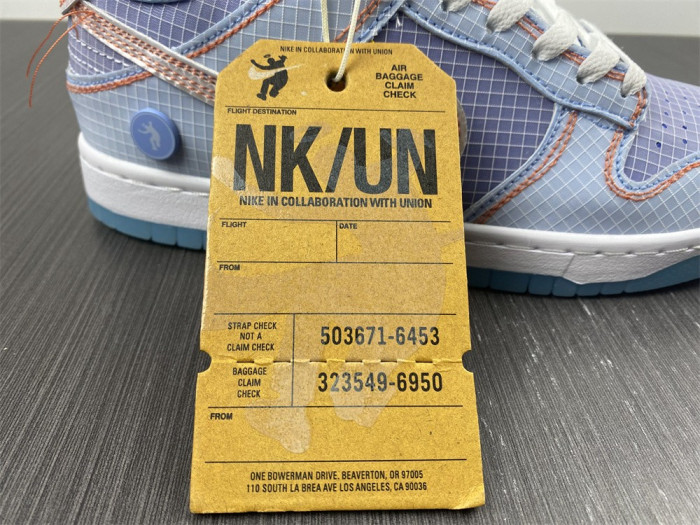 union x nike dunk low blue dj9649-400
