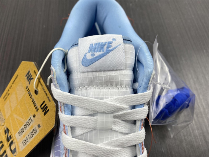 union x nike dunk low blue dj9649-400