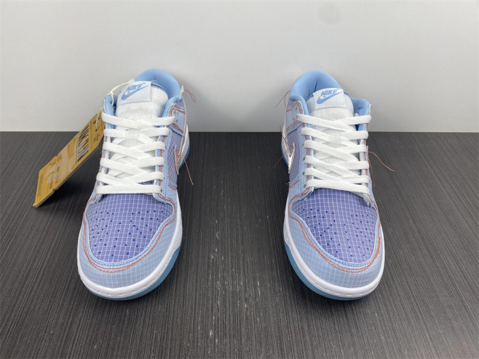 union x nike dunk low blue dj9649-400