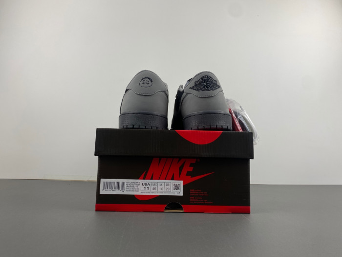 travis scott x air jordan 1 black grey dm7866-775
