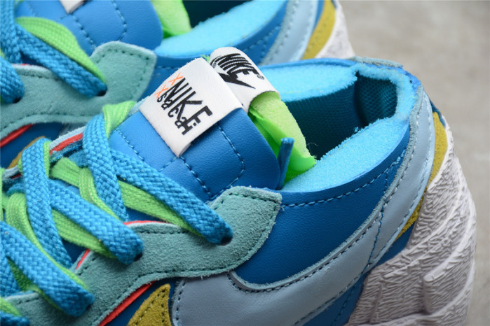 nike blazer low sacai kaws blue dm7901-400