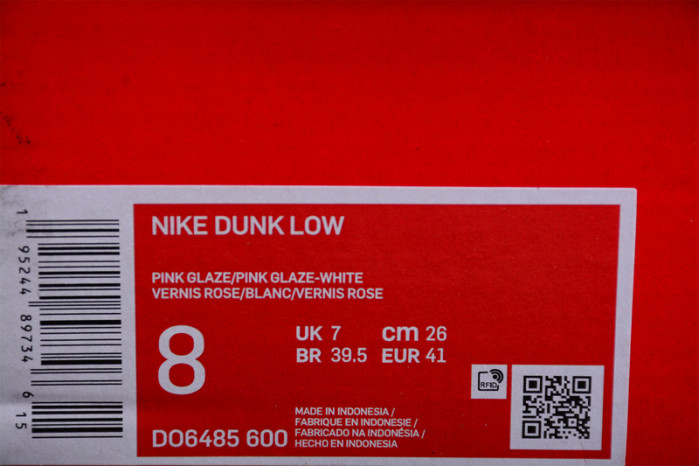 nike dunk low pink velvet do6485-600
