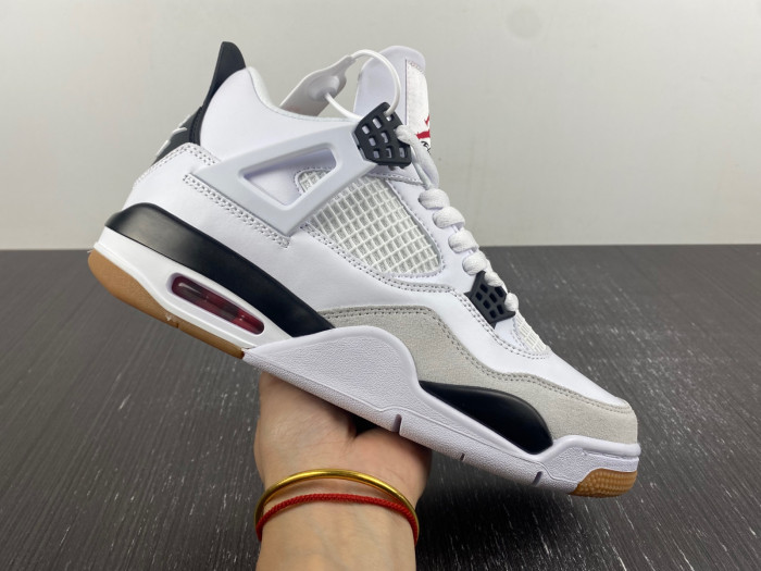 air jordan 4 retro white grey black dr5415-100