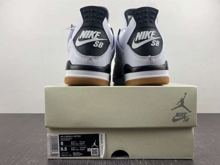 air jordan 4 retro white grey black dr5415-100