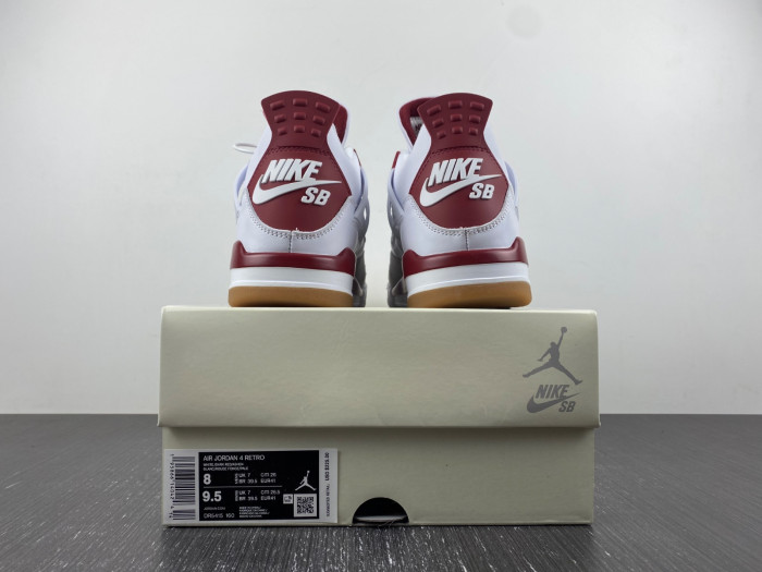 air jordan 4 retro white grey red dr5415-160