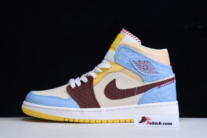 air jordan 1 mid se fearless Ma*s*n chateau rouge cu2803-200