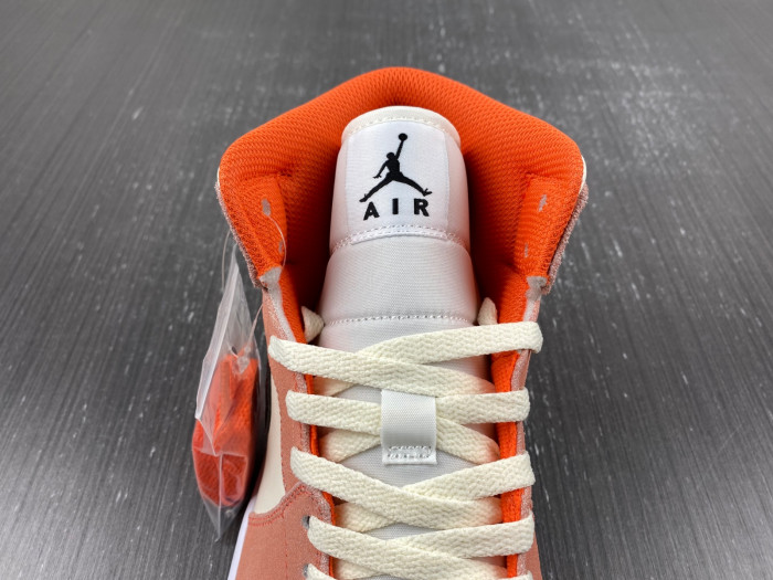 air jordan 1 mid se orange suede dv1336-800