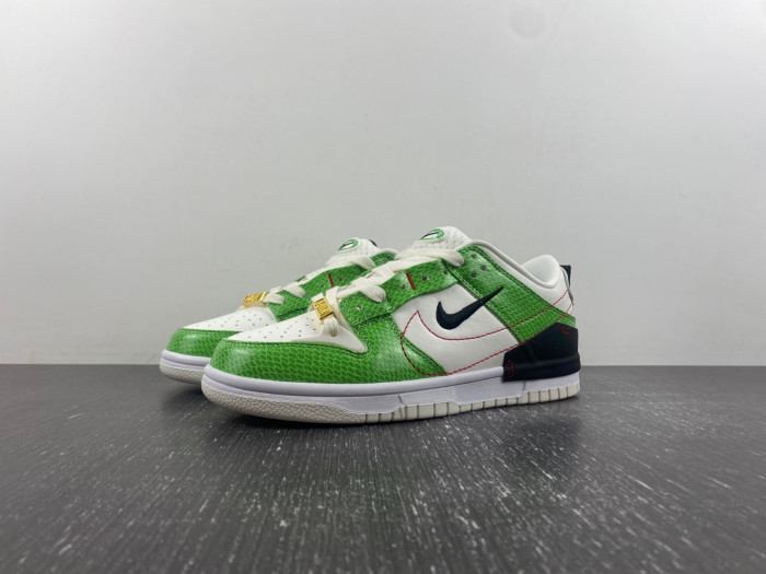 nike dunk low disrupt 2 just do it snakeskin green dv1491-101
