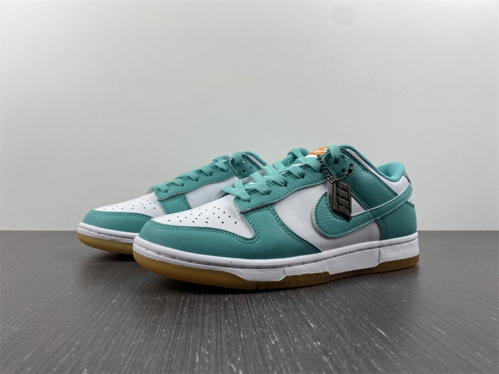 nike dunk low white turquoise dv2190-100