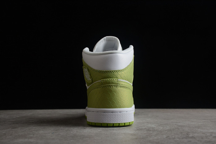air jordan 1 mid green python (w) dv2959-113