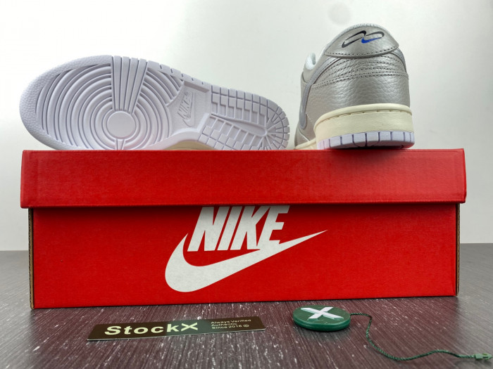 nike dunk low metallic silver - dx3197-095