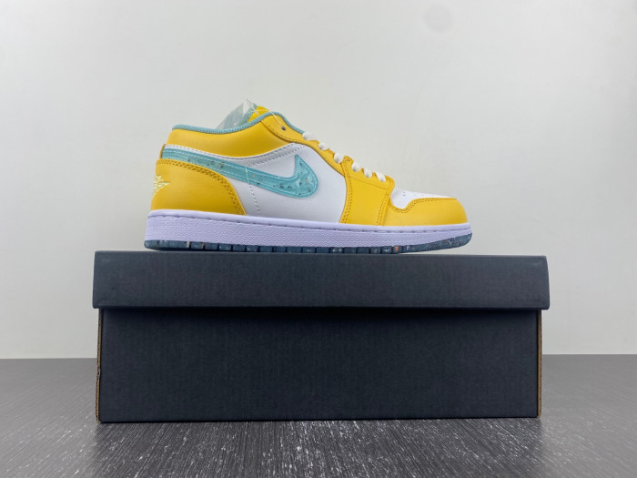 air jordan 1 low gs “citron pulse” dx4375-800