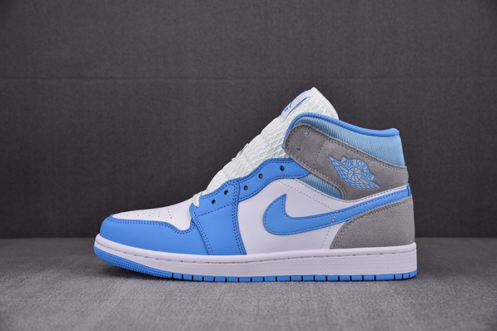 air jordan 1 mid “university blue” dx9276-100