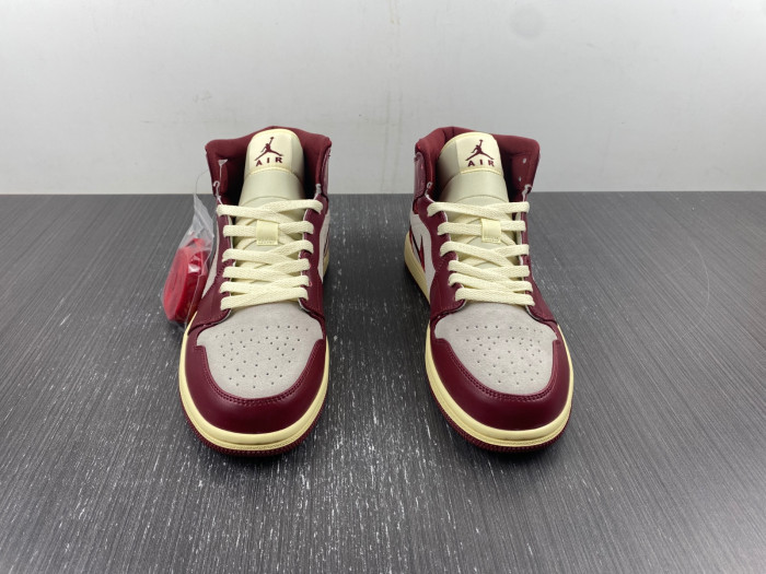 air jordan 1 mid se tiki leaf team red dz2820-601