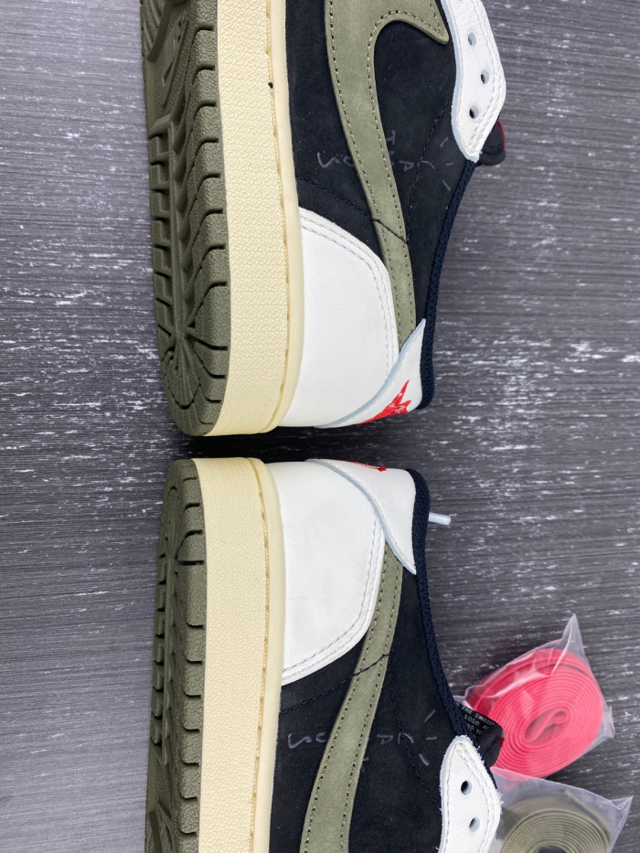 travis scott x air jordan 1 low og “olive” dz4137-106