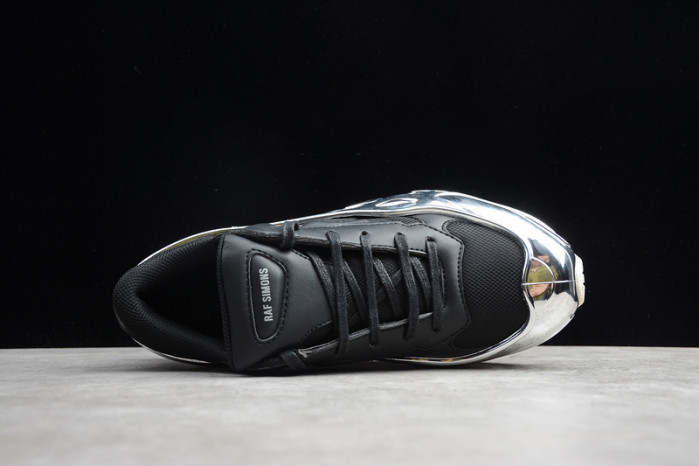 a*d*das ozweego raf simons core black silver metallic ee7944