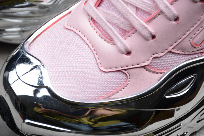 a*d*das ozweego raf simons clear pink silver metallic ee7947