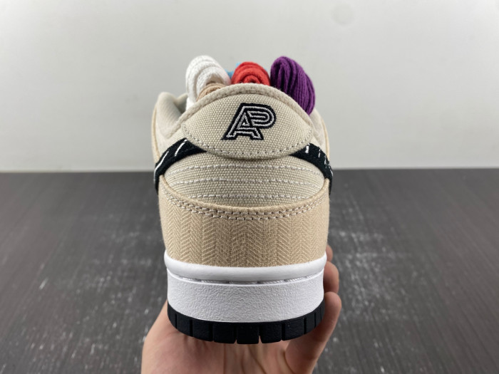 nike sb dunk low albino & preto fd2627-200