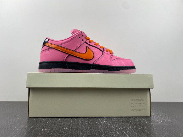 the powerpuff girls x nike sb dunk low “blossom” fd2631-600
