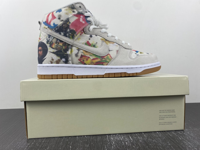 S*p*reme x nike sb dunk high “rammellzee” fd8779-100