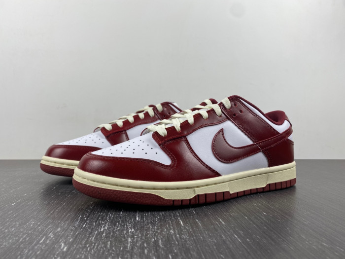 nike dunk low prm vintage team red fj4555-100